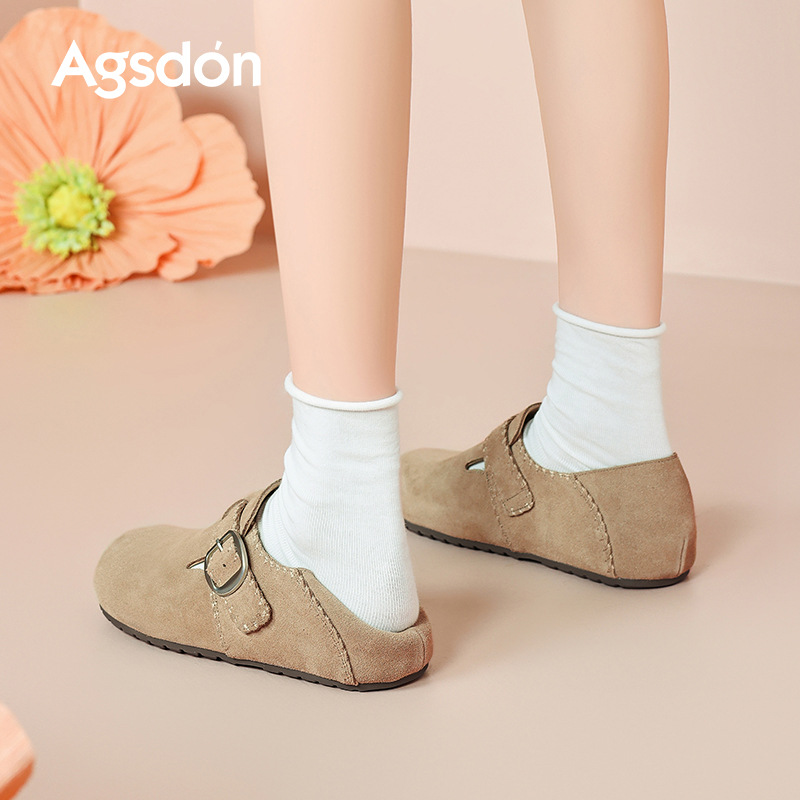 2026 nuevo otoño plano todo incluido para mujeres embarazadas dos zapatos mueller
