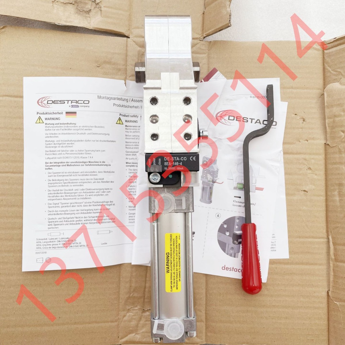 Destaco迪斯泰克夹紧气缸 82M-3E03H050L8 DE-STA-CO 8EA-146-4