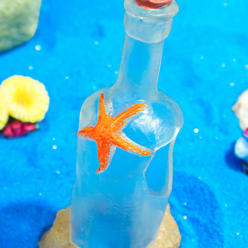 Nuevas decoraciones de paisajismo de peceras transfronterizas, botellas a la deriva, accesorios decorativos de acuarios, fondo sumergido, micro paisaje, estilo nórdico