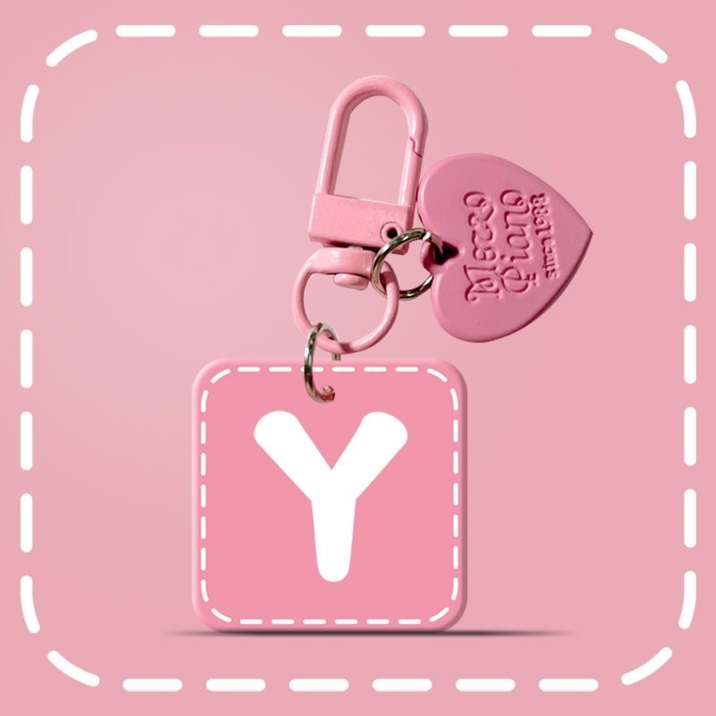 English Letter Creative New Mobile Phone Bag Key Pendant Spring and Summer Fresh Love Brand Pink Personality Accessories Women