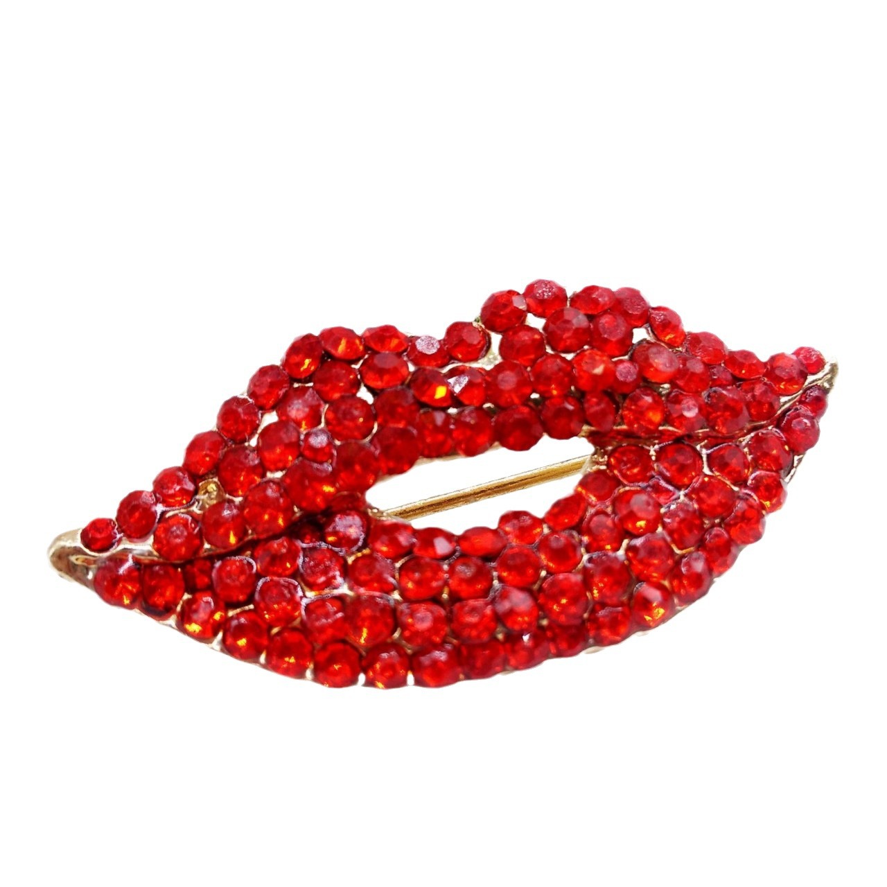 Broche elegante de gama alta de las mujeres nicho diseño suéter traje cardigan abrigo pin broche de diamantes incrustados