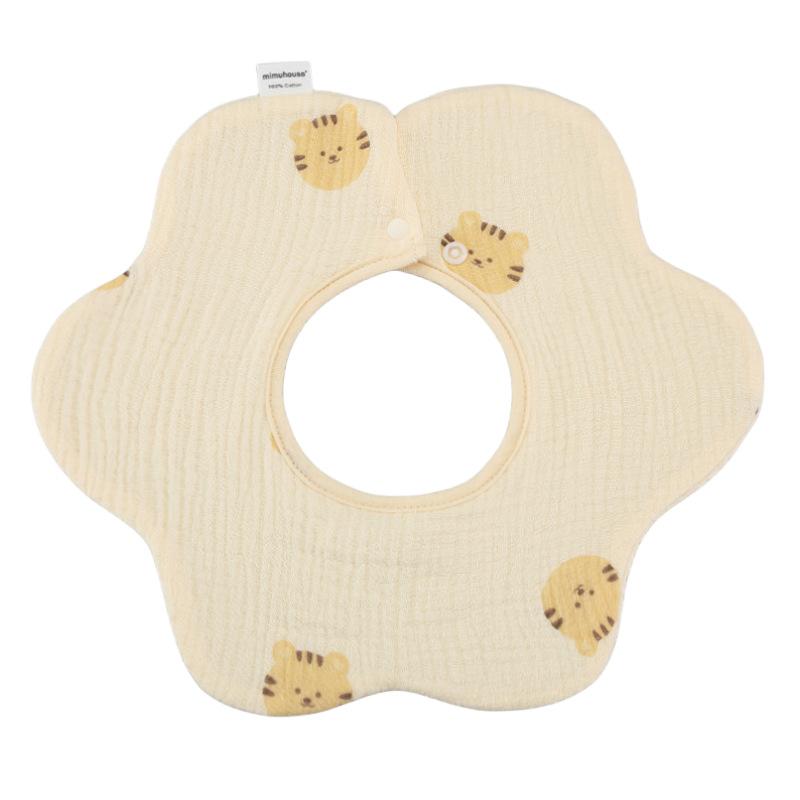 Babero de Pétalos de Gasa para Bebé de Gasa de Algodón, Transpirable, Absorbente de Agua, para Bebés image 187