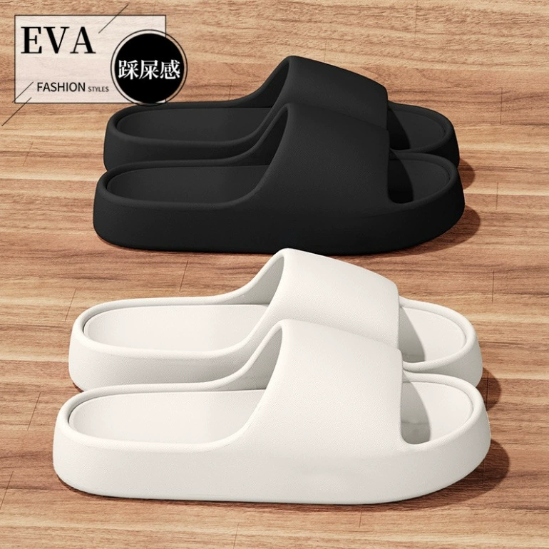 Оптовая продажа: новые модные тапочки из ЭВА с нескользящей подошвой для мужчин и женщин, летние домашние сандалии на толстой подошве