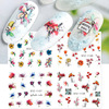 Nail stickers, fresh fake nails with sunflower extract for nails, suitable for import, new collection, flowered