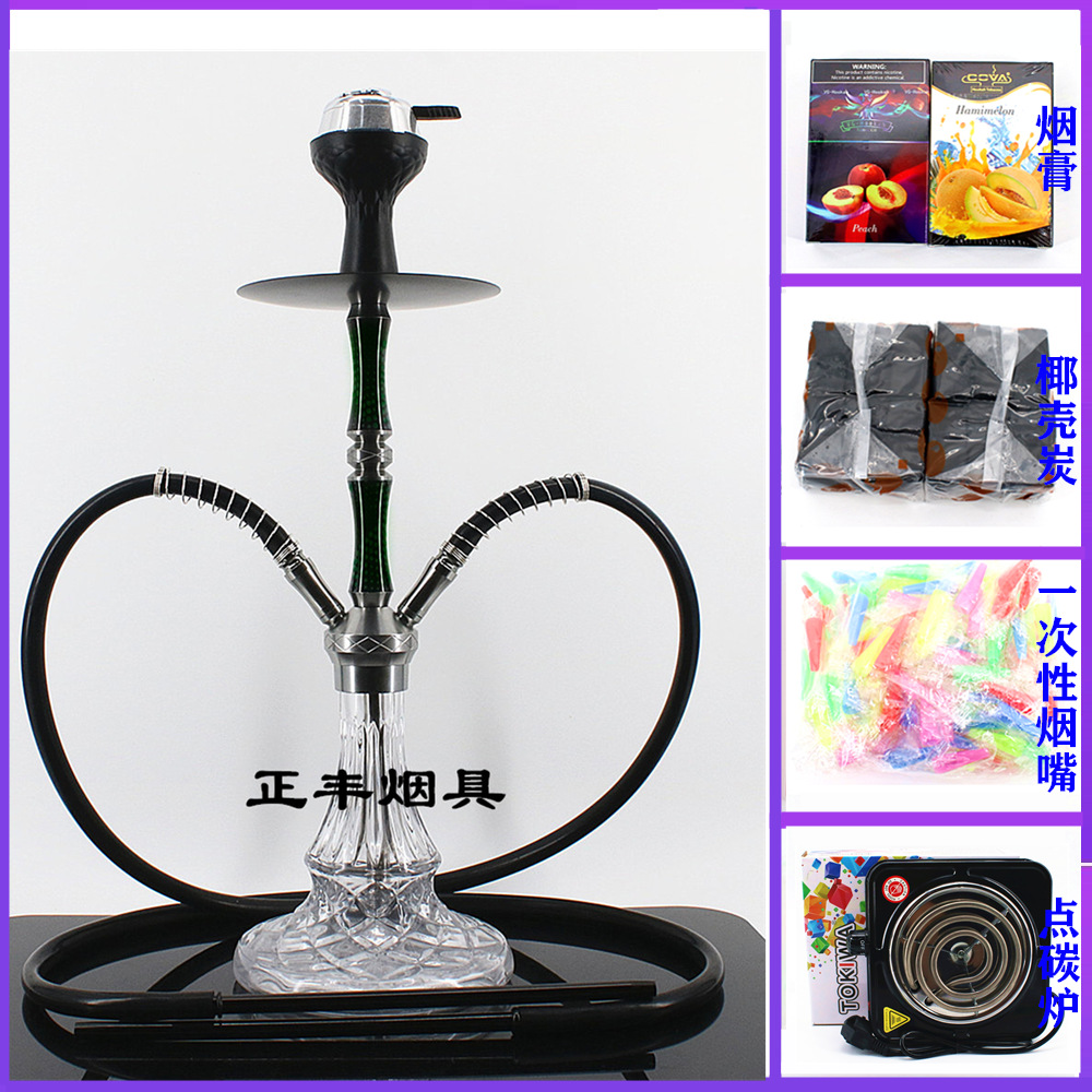 미디엄 더블 튜브 그린(실리콘 스모크 포트 카본 분리기) - 럭셔리 패키지