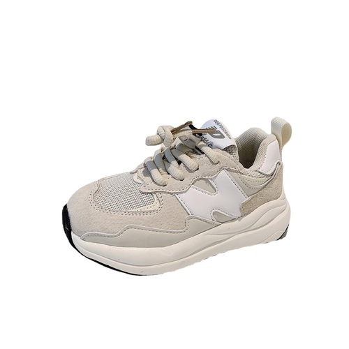 Xia Meng Children's Shoes  Spring New Children's Letter Fashion Sports Shoes Boys and Girls Soft Sole Casual Running Shoes