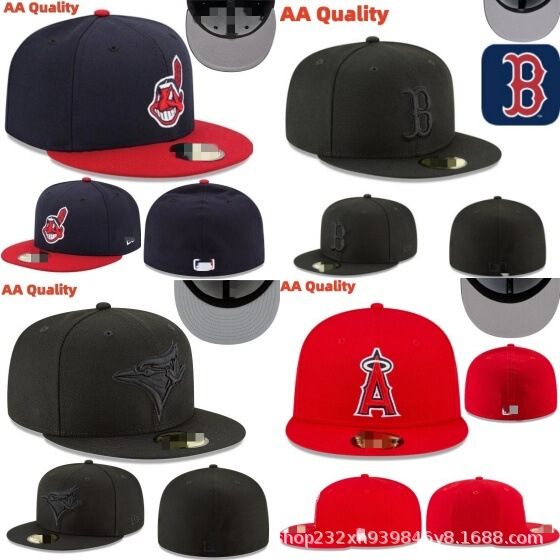 Cross-Border Classic Collectible Dodgers Baseball Team Baseball Cap, Fully Enclosed 59Fifty Fitted Flat-Brim Hat