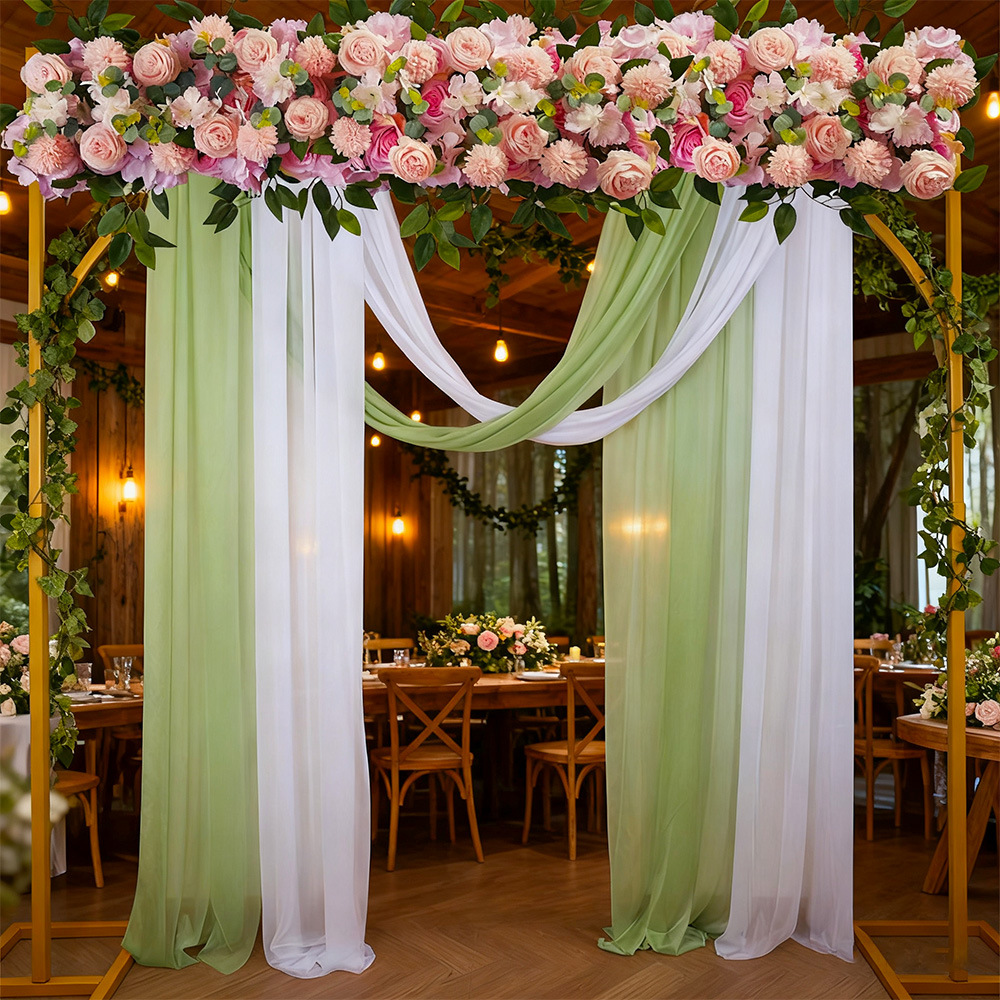 2025 nueva fila de flores de boda 1 escena de boda de la serie Meisen, pasarela de diseño de la escena de la boda, flores falsas, suministro transfronterizo