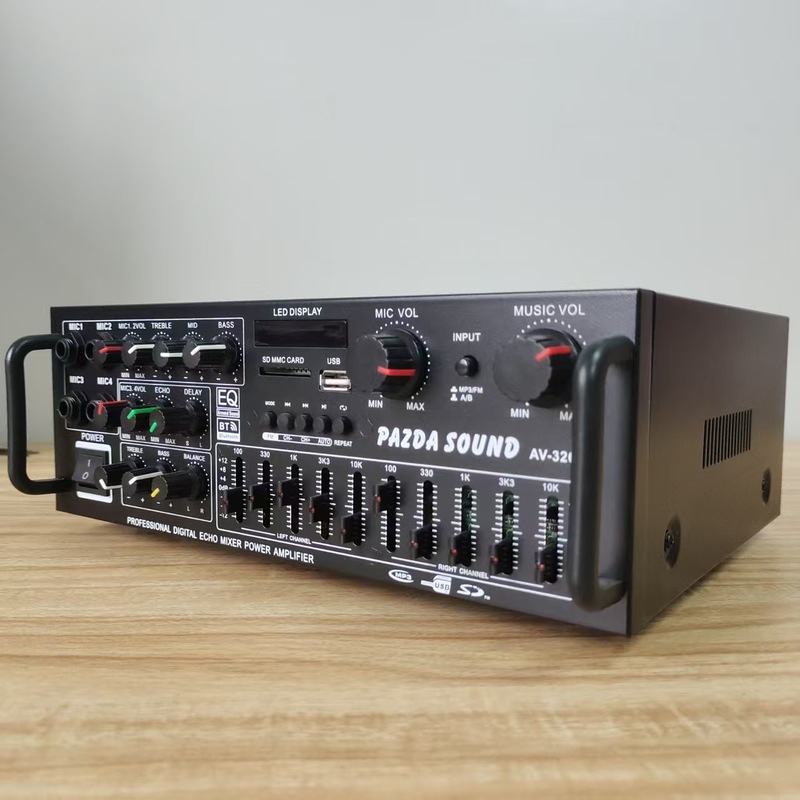 ハイパワー家庭用アンプ 12V/220V Bluetooth EQ イコライザー車屋外カラオケ兼用アンプ卸売|undefined