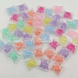21mm透明内彩糖果珠中珠  diy手工串珠散珠子 亚克力饰品配件批发