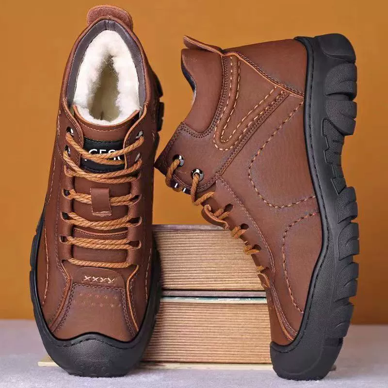 Теплые ботинки Martens из флиса для отдыха на платформе
