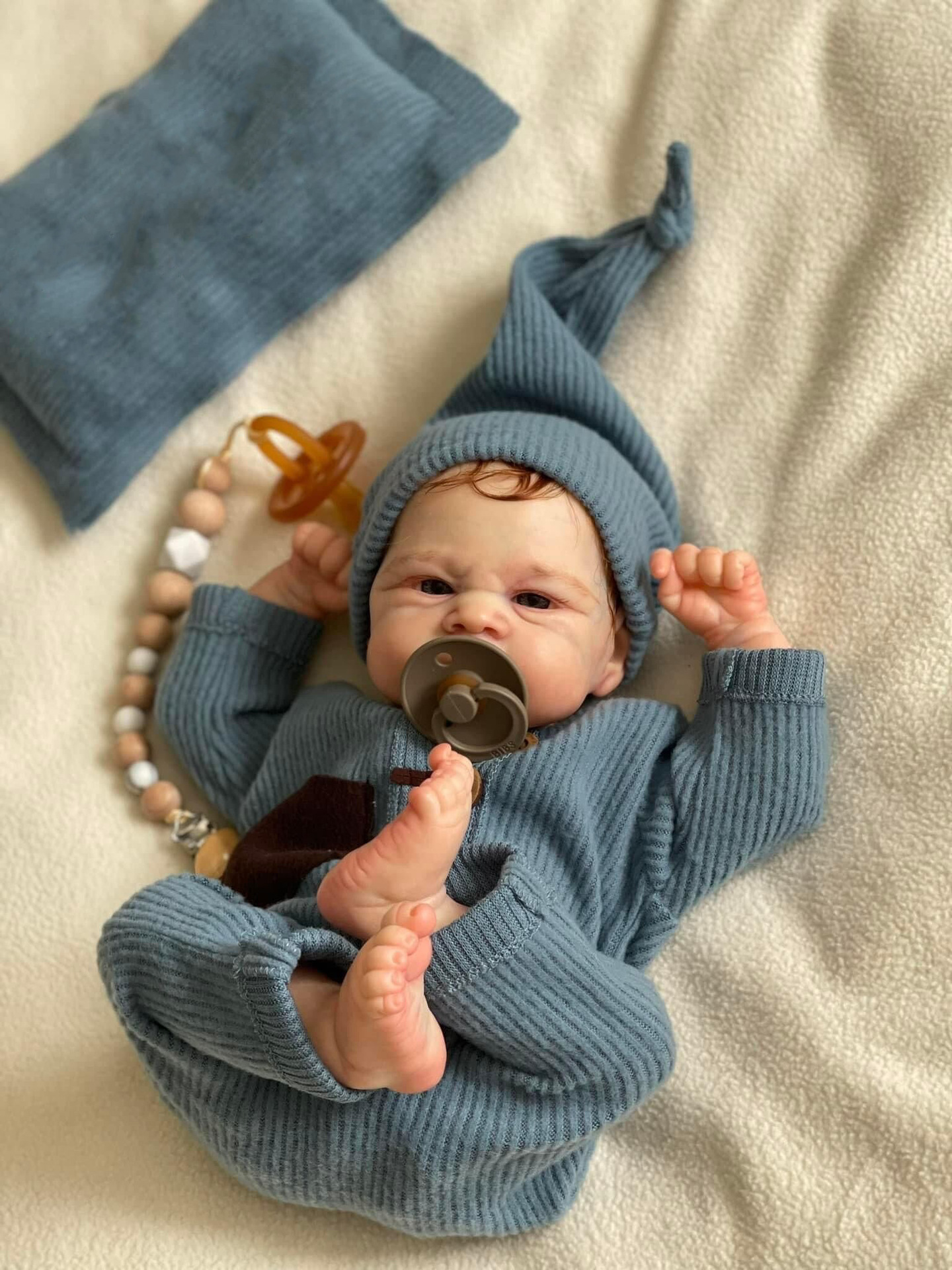 49cm simulación bebé reborn muñeca transfronteriza e-commerce suministro entrega de una sola pieza Amazon