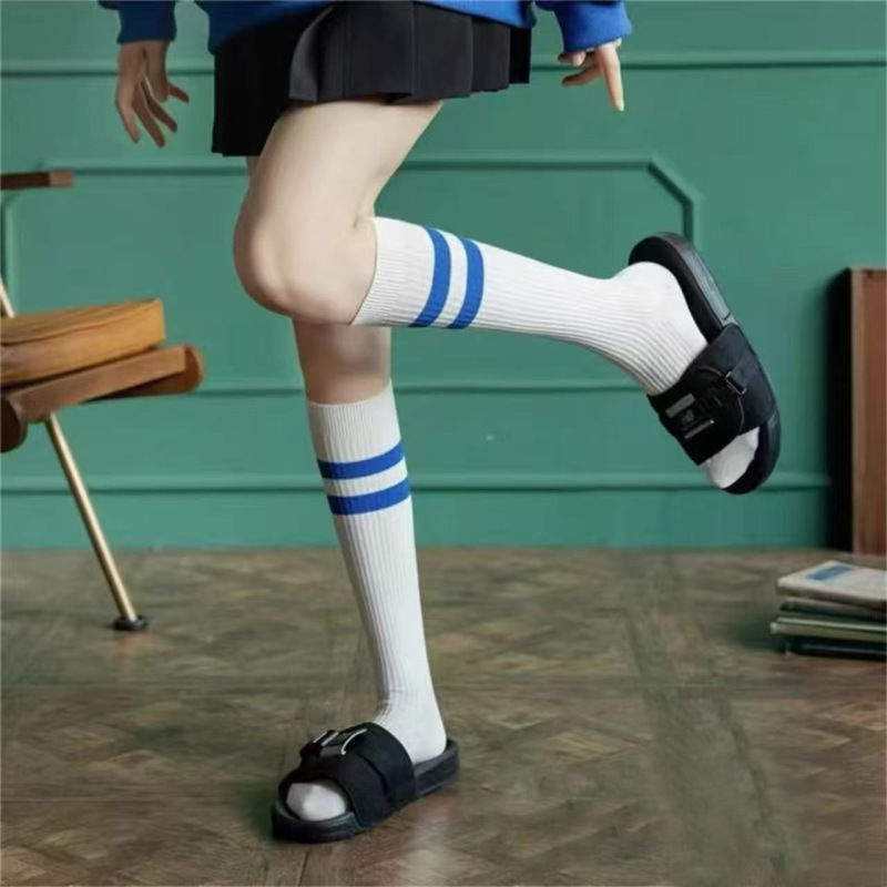 Socks women's calf socks slimming bamboo fiber black JK stockings white stockings with loafers tide socks