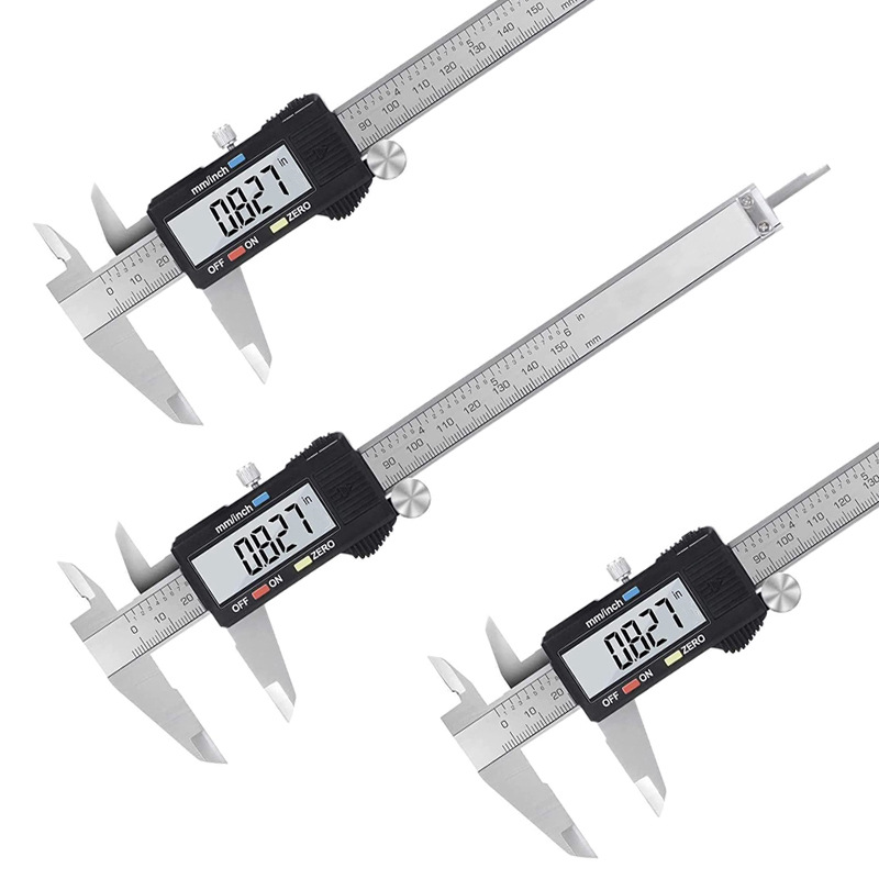 不锈钢数显卡尺电子游标卡尺0-150mm高精度量具不锈钢卡尺