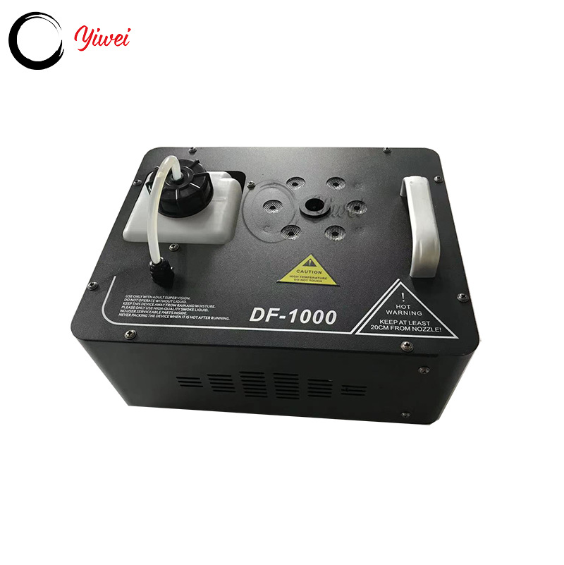 Máquina de vapor 1000W para bodas, 6 LED, chorro de humo y efectos de escenario
