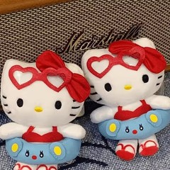 漫画水泳リングキティペンダントぬいぐるみ小さな人形 kt 猫スクールバッグペンダントカップルキーホルダーギフト