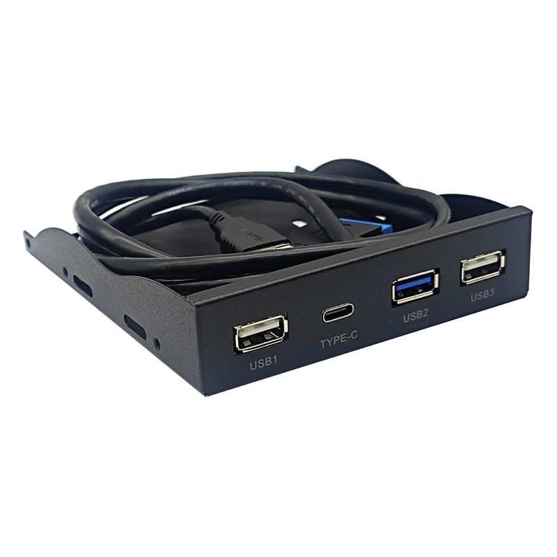 USB3.2 GEN1 TYPE-C����λ���3.5��HUB 19PINתC��������5Gbps