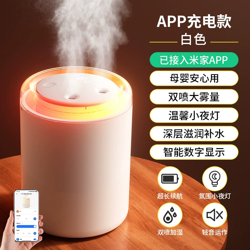 Увлажнитель Mijia APP домашний для сна в комнате беременных и младенцев, очистка воздуха, увлажнение, большой объем тумана, USB увлажнитель