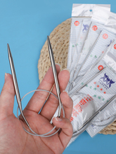 ✅三燕环形棒针手工编织环形针毛衣不锈钢循环针打毛线钩织工具全