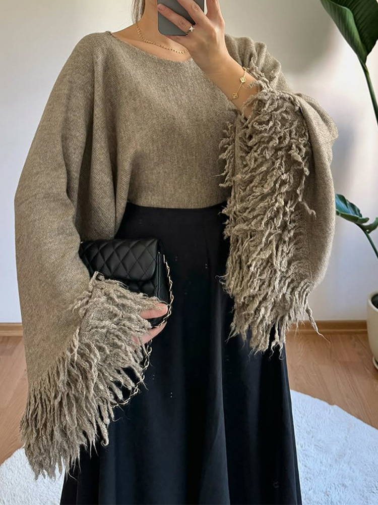 Suéter retro de manga suelta de lana de alta calidad marca de moda ropa de punto 2025 nuevo estilo europeo y americano transfronterizo