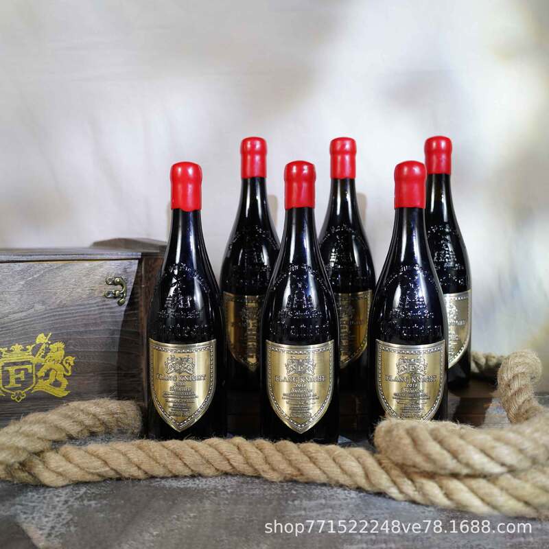 French dry red wine with wooden case OEM OEM OEM customized source factory wholesale live distribution red wine