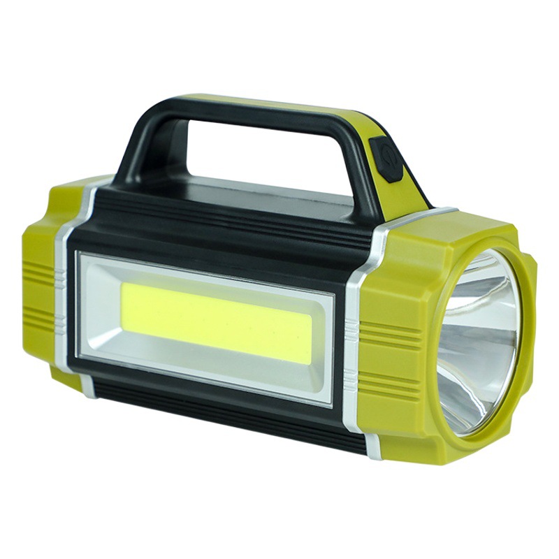 Shangjia nueva carga solar lámpara portátil multi-función LED fuerte luz linterna hogar acampar al aire libre reflector