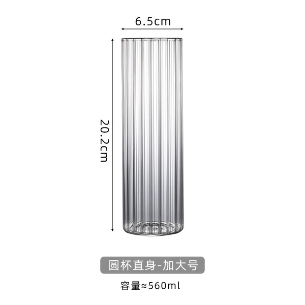 Wide striped round cup 65*200 [560ml] 40 pack