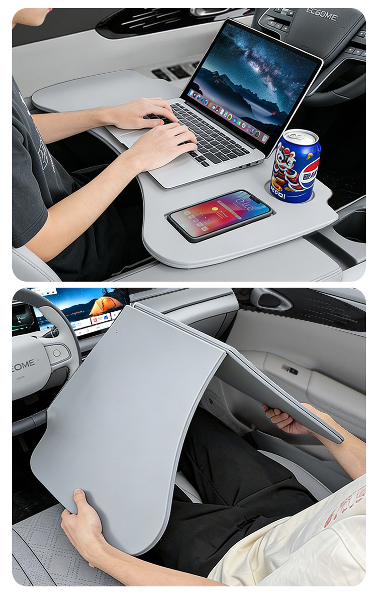 Suitable for Geely Xingyue Car-Mounted Small Table Board, Foldable Car Table Board, Computer Table, Car Office and Study Table Modification