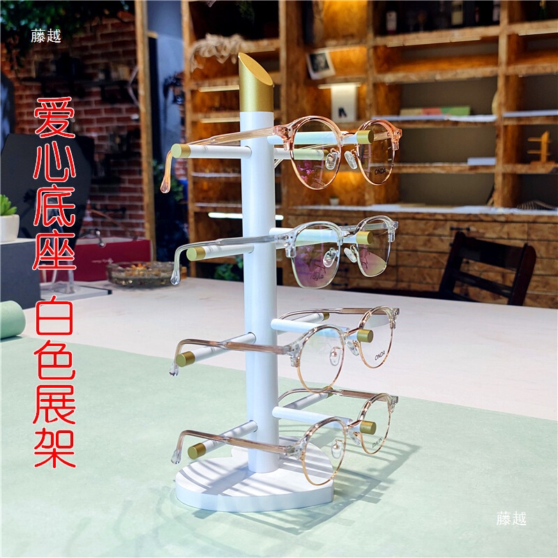 Display stand, display rack, shelf, support stand, decorative prop, shelf, glasses, sunglasses, eyeglasses, display cabinet, white, other