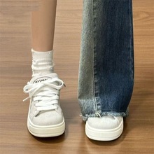 秋季新款复古豹纹面包鞋女ins小众大舌头板鞋美式高街百搭休闲鞋