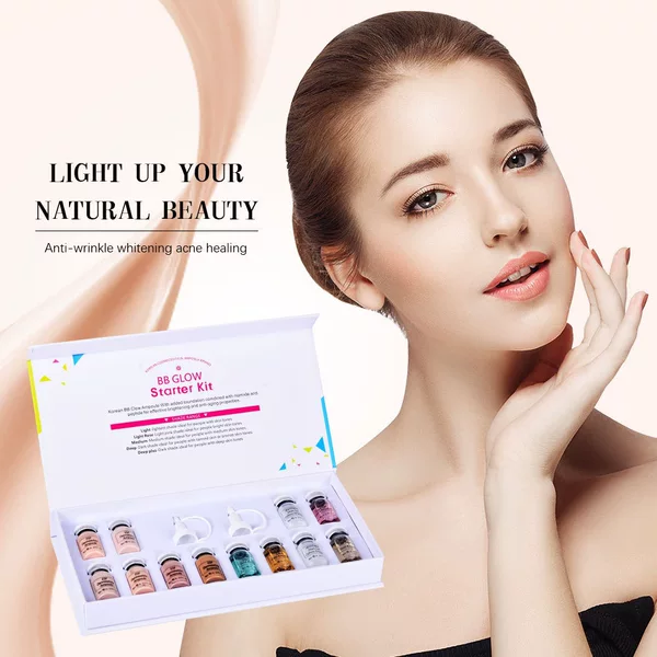 Micro-needle Rejuvenating Foundation Serum Set, BB GLOW Foundation, Korean-style Semi-Rejuvenating Foundation