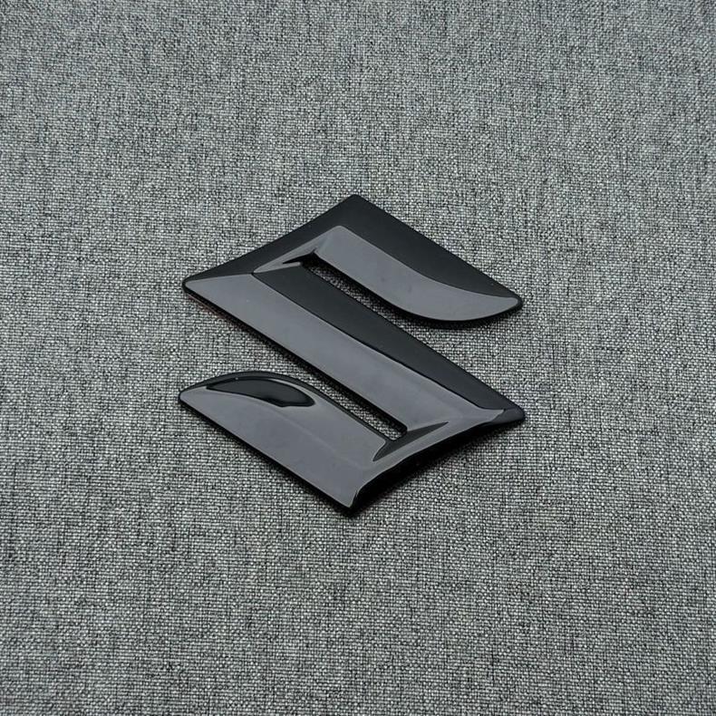 Suitable for Suzuki Swift Modification, Black Warrior Front and Rear Car Logos, Rear Trunk Logo Sticker, Front Grille Logo, Rear Logo