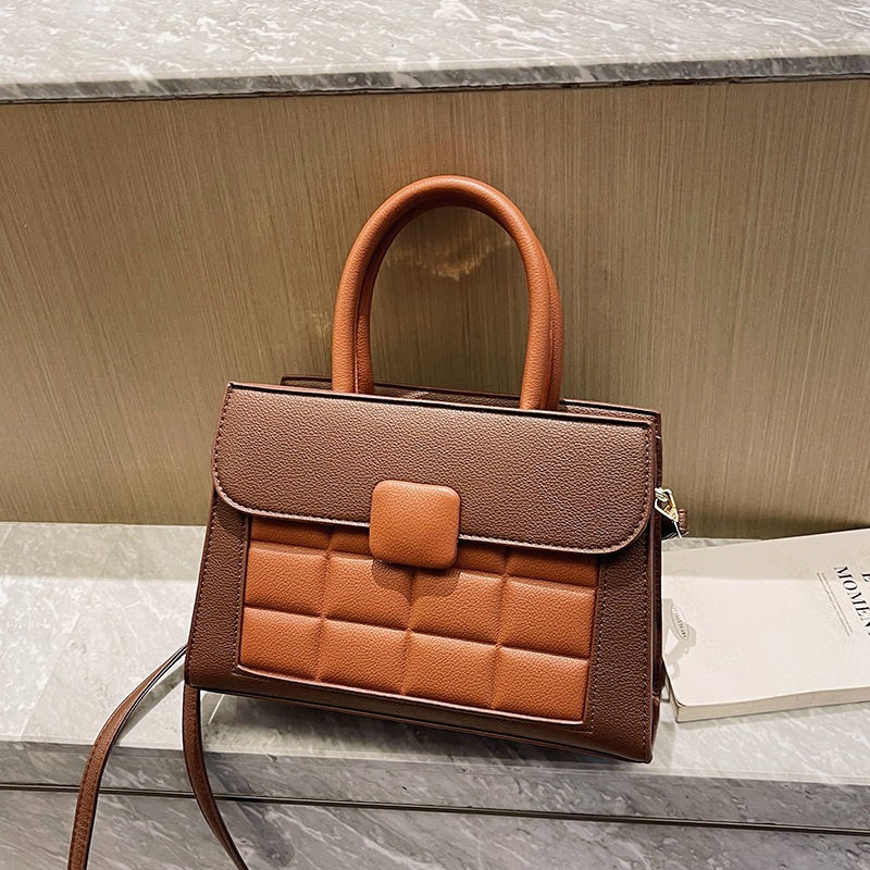 Bolso de color en contraste 2024 moda transfronteriza nuevo bolso de un solo hombro bolso de mensajero Lingge bolso de dama ladies bags