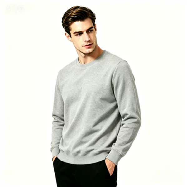 Cross-Border Autumn and Winter Unisex Pullover Crewneck Sweatshirt Solid Color Sports Shirt Casual Loose Fleece Long-Sleeve Top in 18 Colors