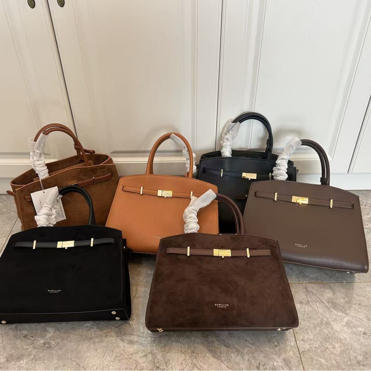 Cross-border DeMellier new tote bag, high-quality handbag, large-capacity commuter bag, crossbody bag