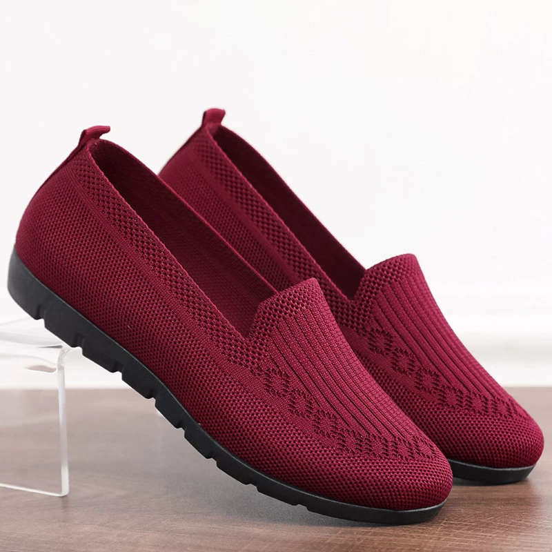 Кофточки Slip-On из натуральной пряжи летом для женщин - легкие, удобная повседневная обувь для мам