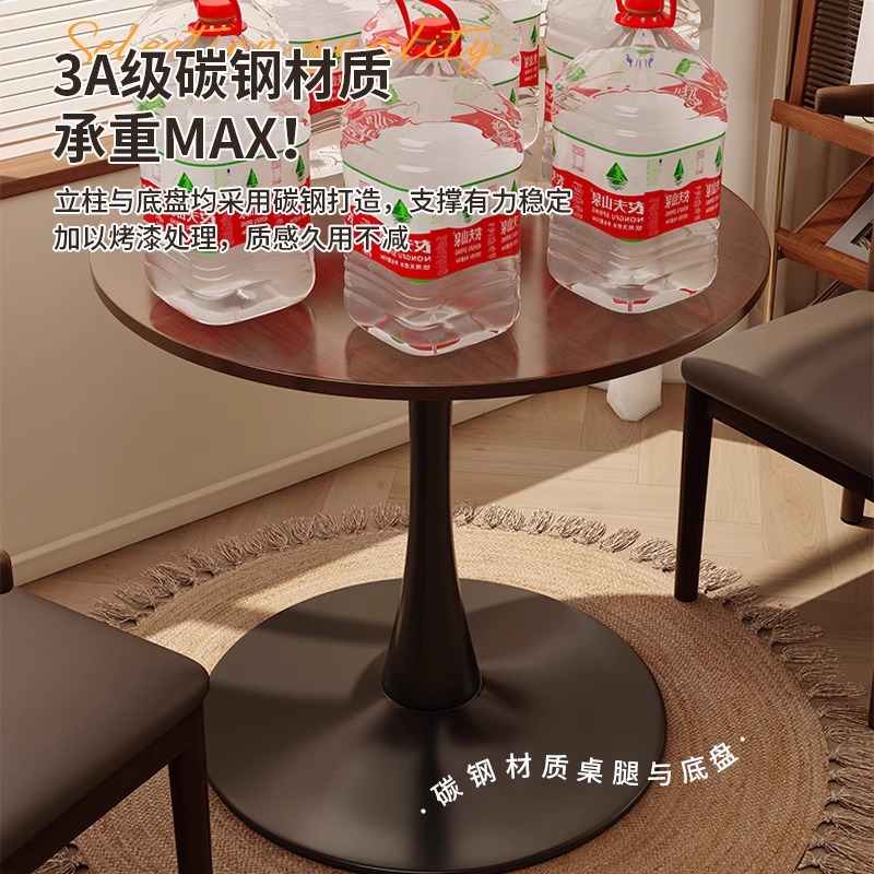 Mesa de centro, mesa de negociación de ocio, combinación de mesa y silla, sala de estar, mesa lateral para el hogar, mesa de café, balcón simple de tulipanes, mesa redonda pequeña