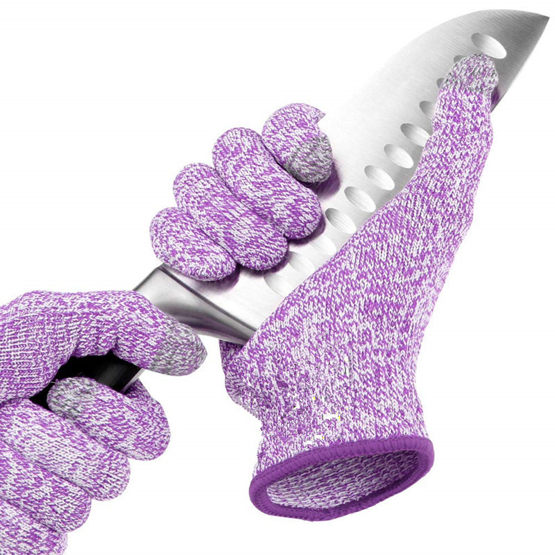 装修搬运防割防护耐磨手套现货5级hppe防割手套建筑防护劳保手套