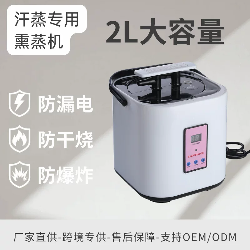 跨境畅销来源工厂单人家用大容量两升遥控汗盒熏蒸机熏蒸装置