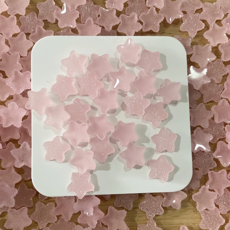 10mm Small Sugar Star Resin Pentagram Star Hairpin Handmade Ball Squishy Blind Bag Slime Filler