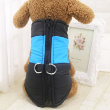 반려동물 겨울 패딩 조끼 강아지 고양이 외출복 중소형·대형견 의류 리드