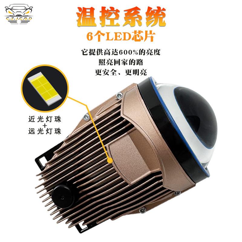 Nuevas lámparas de coche 3 pulgadas LED doble lente delanteros de niebla 40W 6000K3000K con soporte de alto brillo