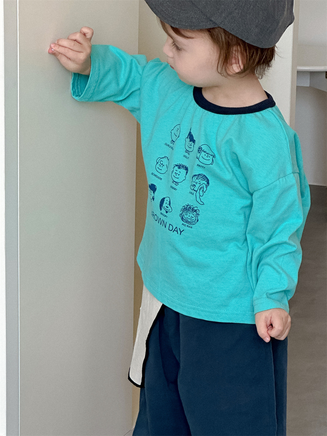 Ropa Infantil Otoño 2025 Nuevo Estilo Coreano Ropa para Niños Conjunto de Otoño para Bebés Niños Camiseta con Estampado de Dibujos Animados Pantalones Casuales image 7