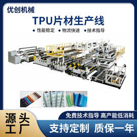 厂家供应TPU片材生产线 流延膜片材挤出生产线设备 塑料挤出机