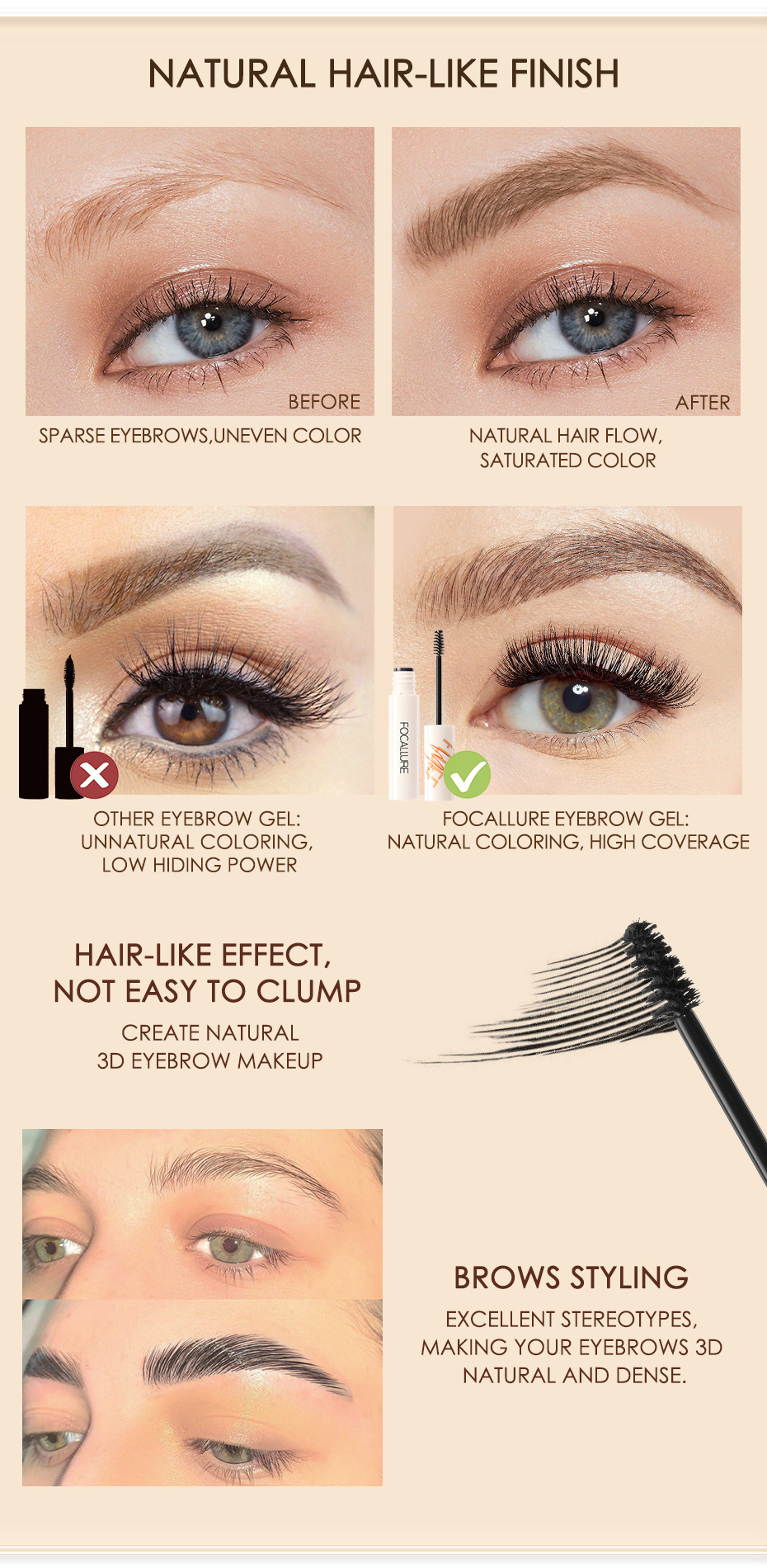 FOCALLURE Eyebrow Gel