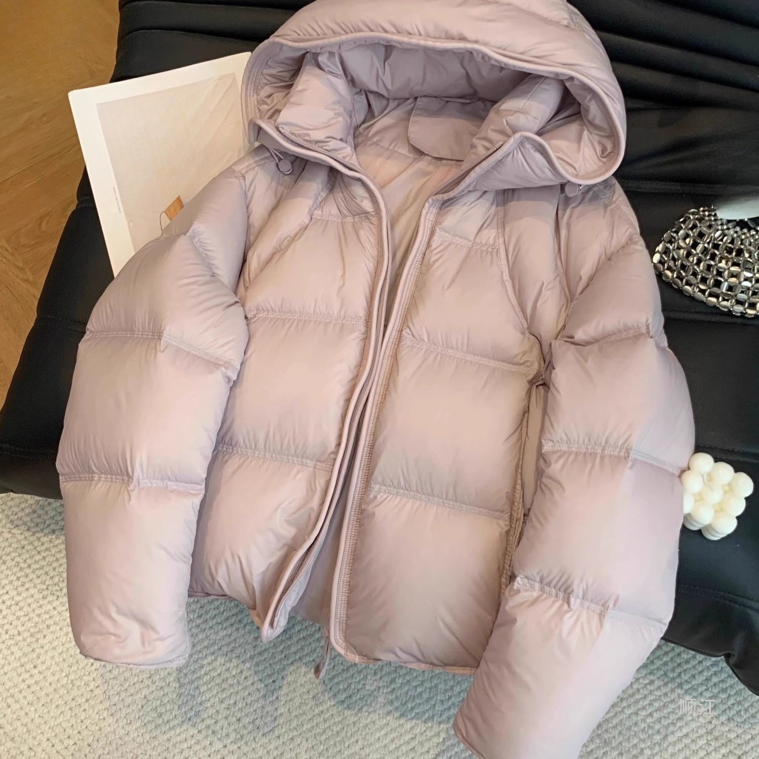 大码韩系连帽棉服女冬季设计感超好看氛围感甜美小众气质显瘦外套