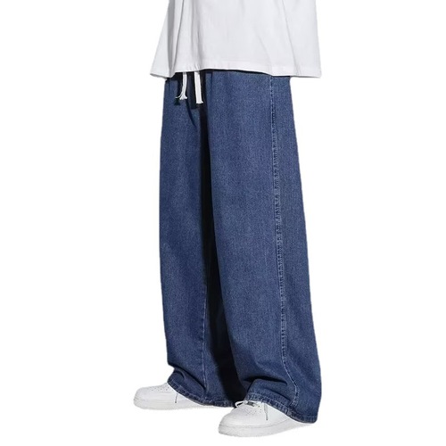 Men's Loose Straight Leg Wide Leg Pants for Spring and Autumn, Ins inspired Hong Kong Style Fashion Brand, Youthful Versatile Casual Long Pants