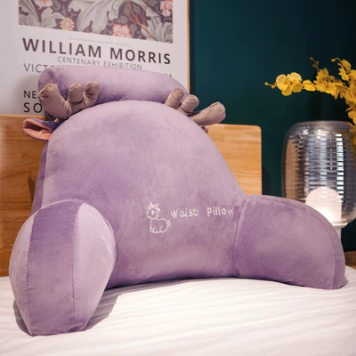 Multi-function pad: Waist Pillows, Large Backrests, Sofa - medium-cushion-headrest-seat-recommendation-60x40cm-independent-liner-is-removable-and-washable-fawn-skin-friendly-super-soft-and-short-plush