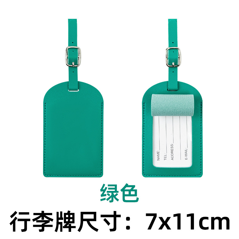 Tarjeta de embarque de punto transfronterizo, piel de pu gruesa, cartera de pasaporte LOGO, bolsa de pasaporte con tarjeta de papel, juego de etiqueta de equipaje