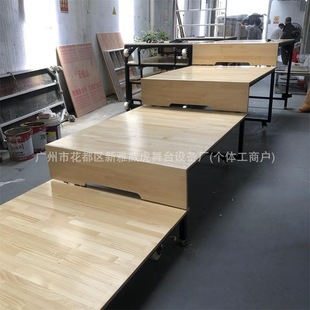 Music Room Instrument Playing Retractable Chorus Bench Instrument Playing Bench Chorus Bench